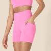 imageAmazon Essentials Womens Active FormFlex Buttery Soft High Waist Yoga Biker ShortsFlamingo Pink