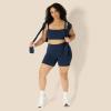 imageAmazon Essentials Womens Active FormFlex Buttery Soft High Waist Yoga Biker ShortsNavy