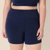 imageAmazon Essentials Womens Active FormFlex Buttery Soft High Waist Yoga Biker ShortsNavy