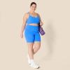 imageAmazon Essentials Womens Active FormFlex Buttery Soft High Waist Yoga Biker ShortsOcean Blue