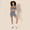 imageAmazon Essentials Womens Active FormFlex Buttery Soft High Waist Yoga Biker ShortsSlate Grey
