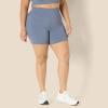 imageAmazon Essentials Womens Active FormFlex Buttery Soft High Waist Yoga Biker ShortsSlate Grey