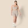 imageAmazon Essentials Womens Active FormFlex Buttery Soft High Waist Yoga Biker ShortsTaupe