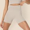 imageAmazon Essentials Womens Active FormFlex Buttery Soft High Waist Yoga Biker ShortsTaupe