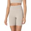 imageAmazon Essentials Womens Active FormFlex Buttery Soft High Waist Yoga Biker ShortsTaupe
