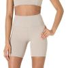 imageAmazon Essentials Womens Active FormFlex Buttery Soft High Waist Yoga Biker ShortsTaupe