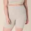 imageAmazon Essentials Womens Active FormFlex Buttery Soft High Waist Yoga Biker ShortsTaupe