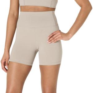 imageAmazon Essentials Womens Active FormFlex Buttery Soft High Waist Yoga Biker ShortsTaupe