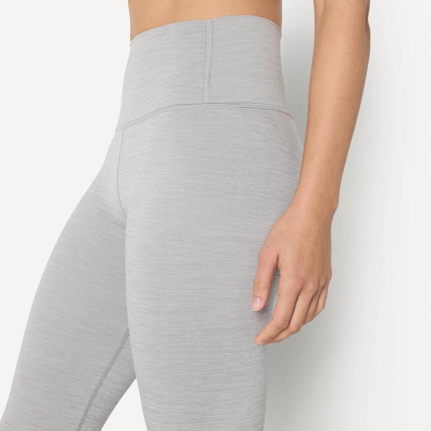 imageAmazon Essentials Womens Active FormFlex Buttery Soft High Waist Bootcut 315quot Inseam Full Length Yoga Pant LeggingsSpace Dye Grey