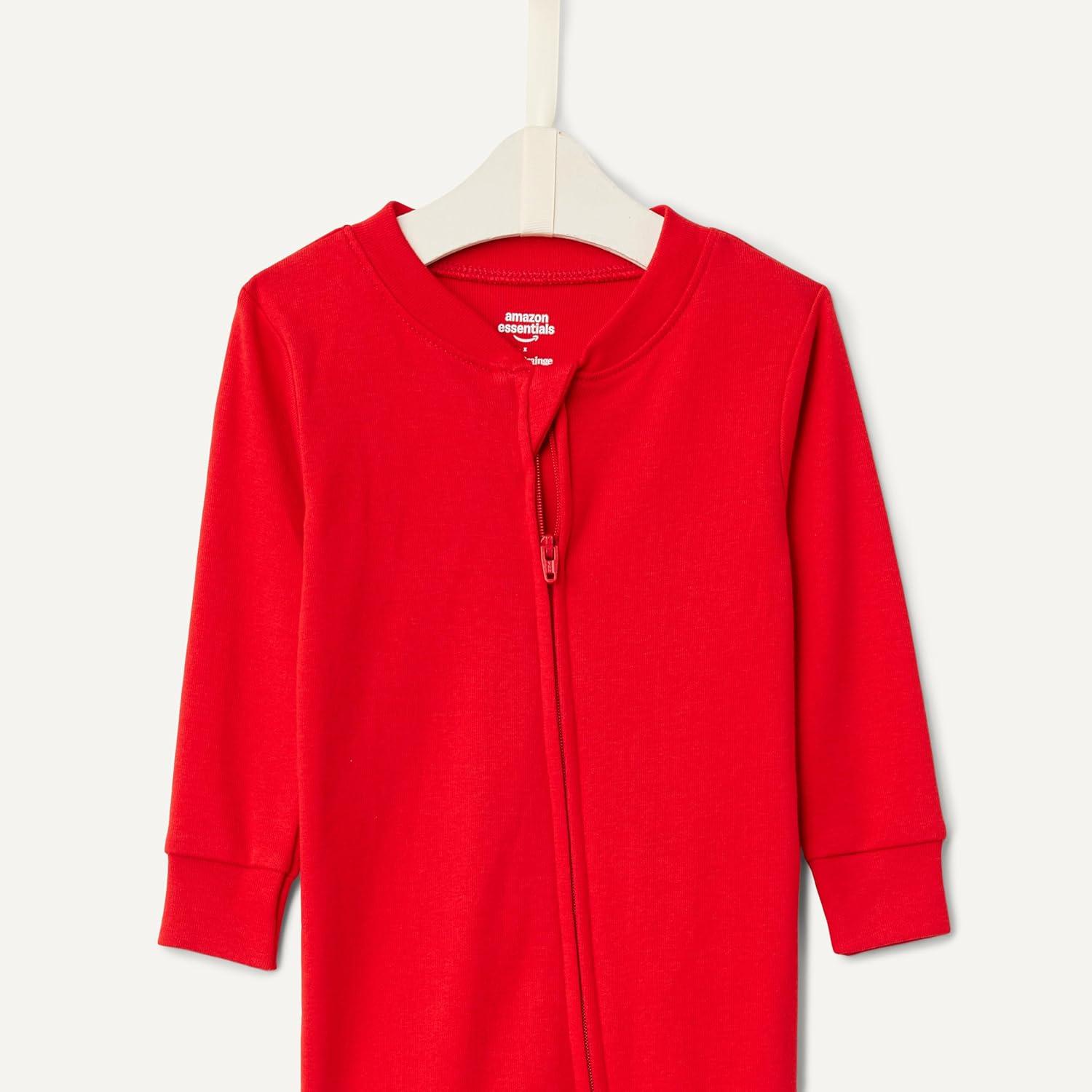 imageAmazon Essentials x Sofia Grainge Matching Holiday Family Pajama SetsDark Sage Green Holiday