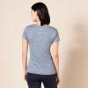 imageAmazon Essentials Womens Active Quick Dry Tech Stretch ShortSleeve VNeck TShirt Available in Plus Size Pack of 2Black HeatherNavy Heather