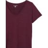 imageAmazon Essentials Womens Active Quick Dry Tech Stretch ShortSleeve VNeck TShirt Available in Plus Size Pack of 2BlackBurgundy Space Dye
