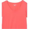 imageAmazon Essentials Womens Active Quick Dry Tech Stretch ShortSleeve VNeck TShirt Available in Plus Size Pack of 2Coral OrangeNavy