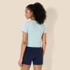 imageAmazon Essentials Womens Active Soft Cotton Crewneck Short Sleeve Yoga Workout Lightweight Cropped TShirtLight Blue