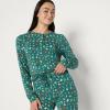 imageAmazon Essentials x Sofia Grainge Matching Holiday Family Pajama SetsDark Sage Green Holiday