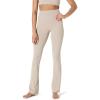 imageAmazon Essentials Womens Active FormFlex Buttery Soft High Waist Bootcut 315quot Inseam Full Length Yoga Pant LeggingsTaupe
