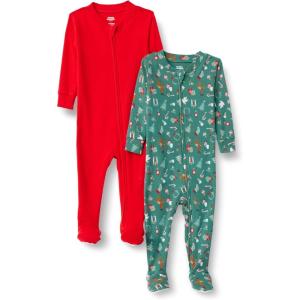 imageAmazon Essentials x Sofia Grainge Matching Holiday Family Pajama SetsDark Sage Green Holiday