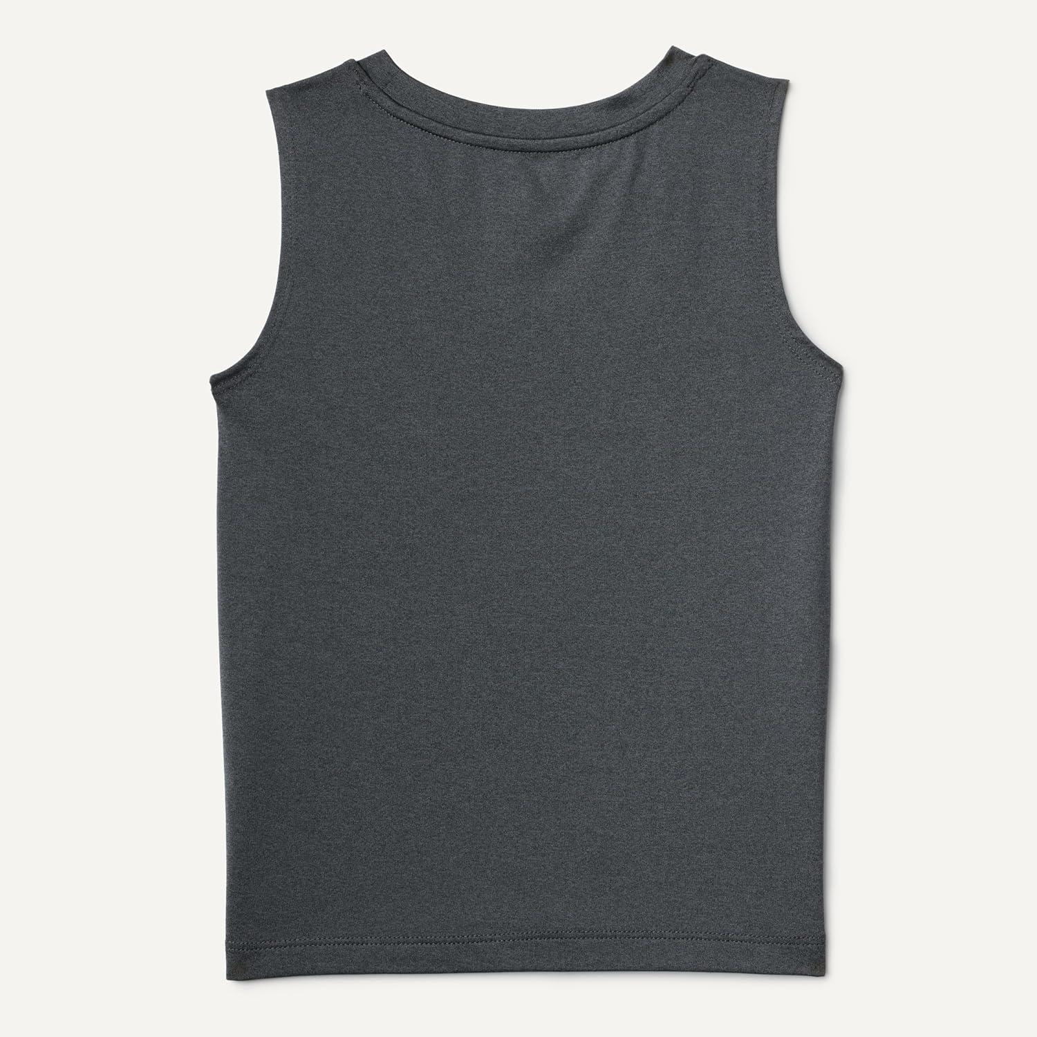imageAmazon Essentials Boys Tech Stretch Tank TopHeather Graphite