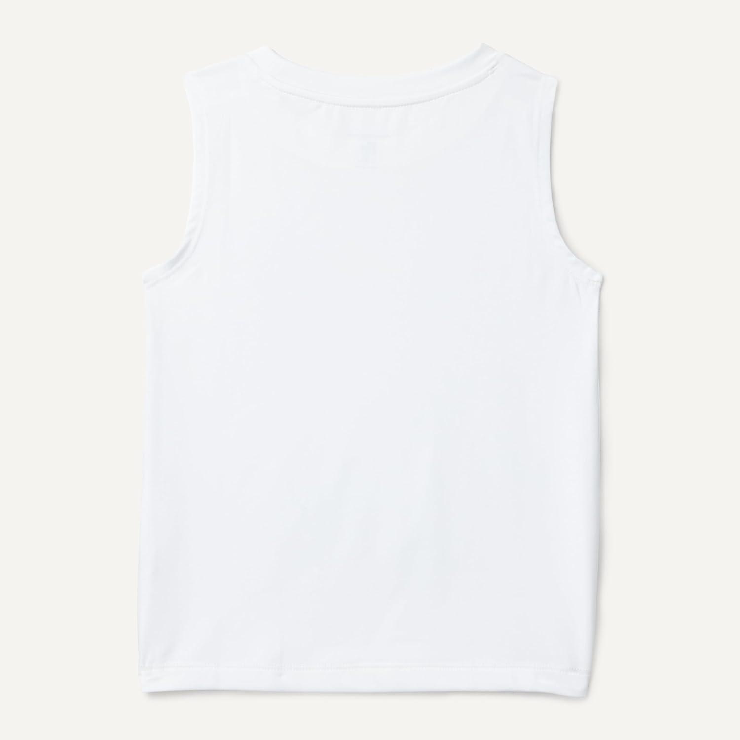 imageAmazon Essentials Boys Tech Stretch Tank TopWhite