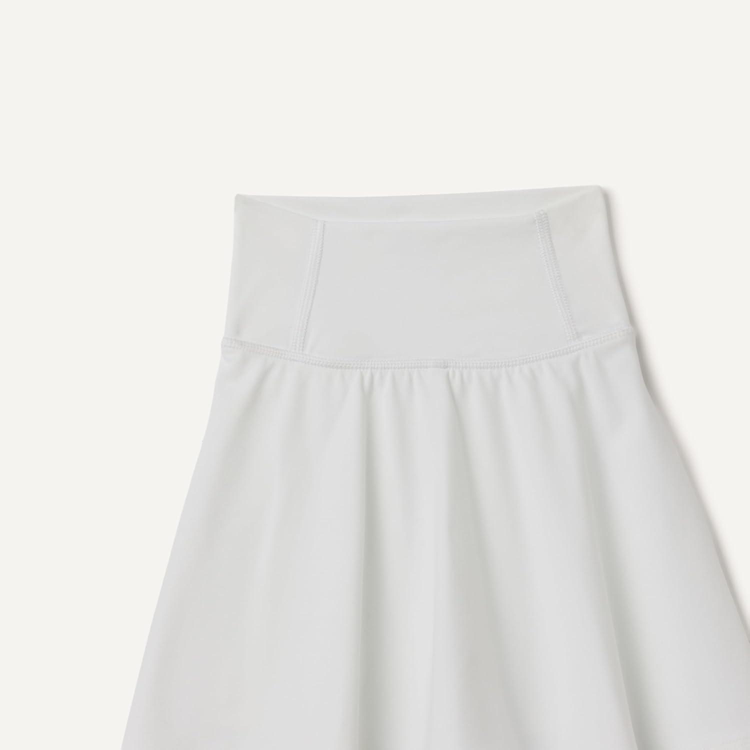 imageAmazon Essentials Girls Active FormFlex Buttery Soft Athletic Golf Tennis Skort with Builtin ShortsWhite