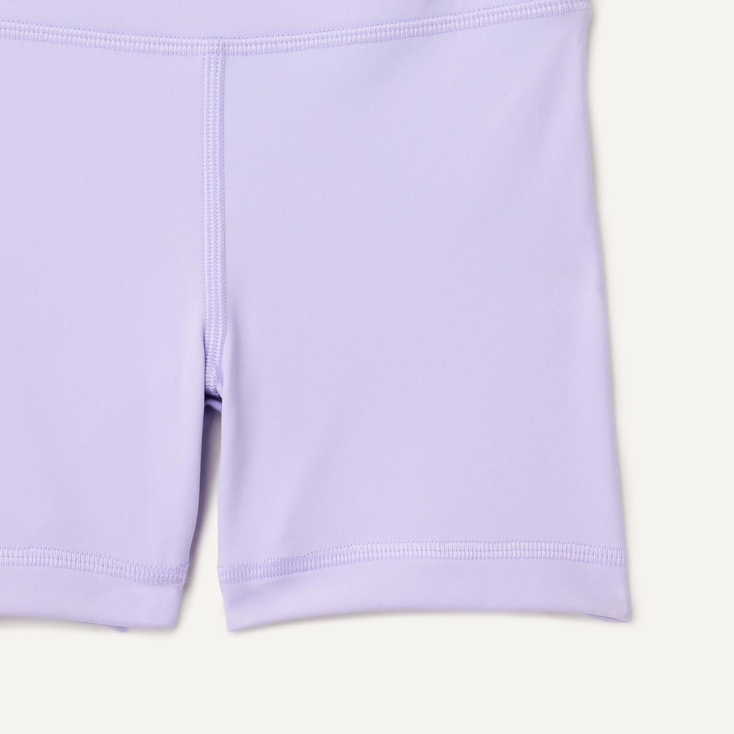imageAmazon Essentials Girls Athletic Total Train Dance Volleyball Bike Shorts with 3quot InseamLavender