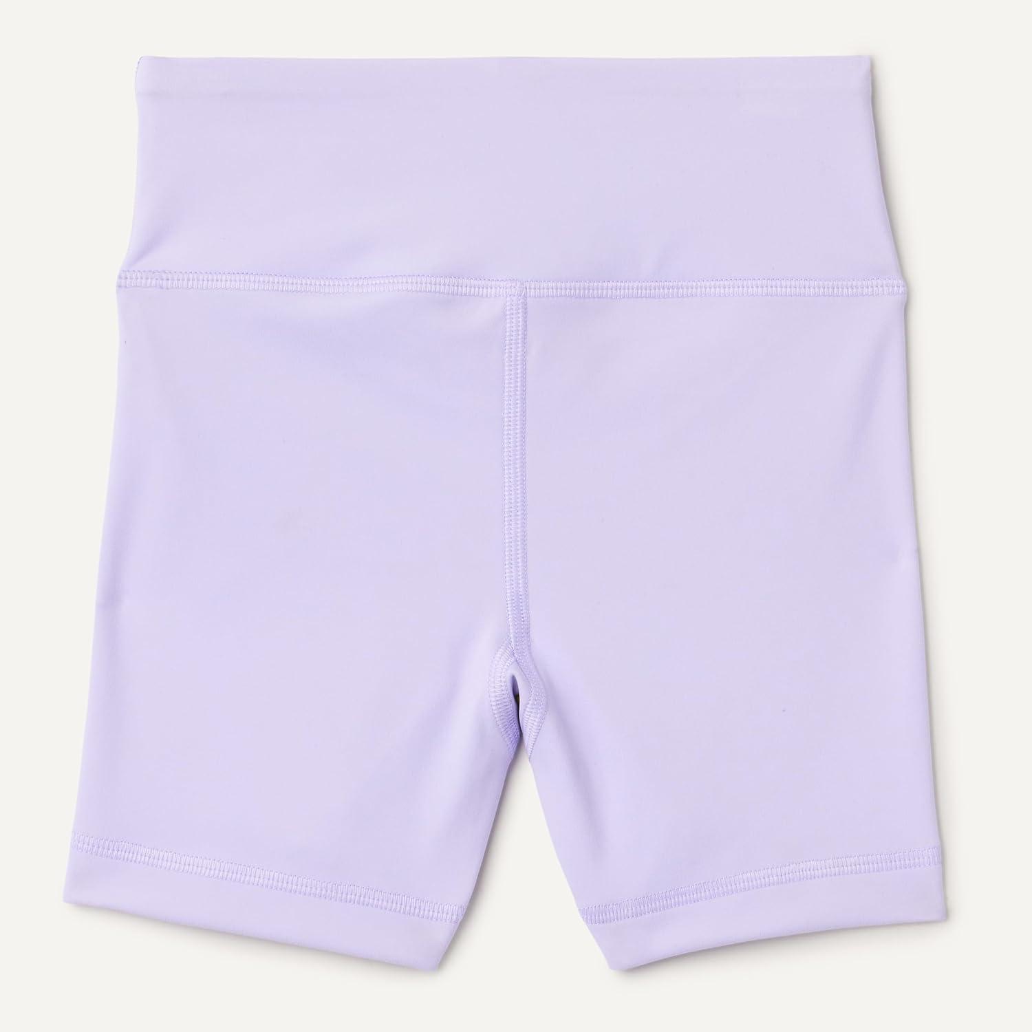 imageAmazon Essentials Girls Athletic Total Train Dance Volleyball Bike Shorts with 3quot InseamLavender