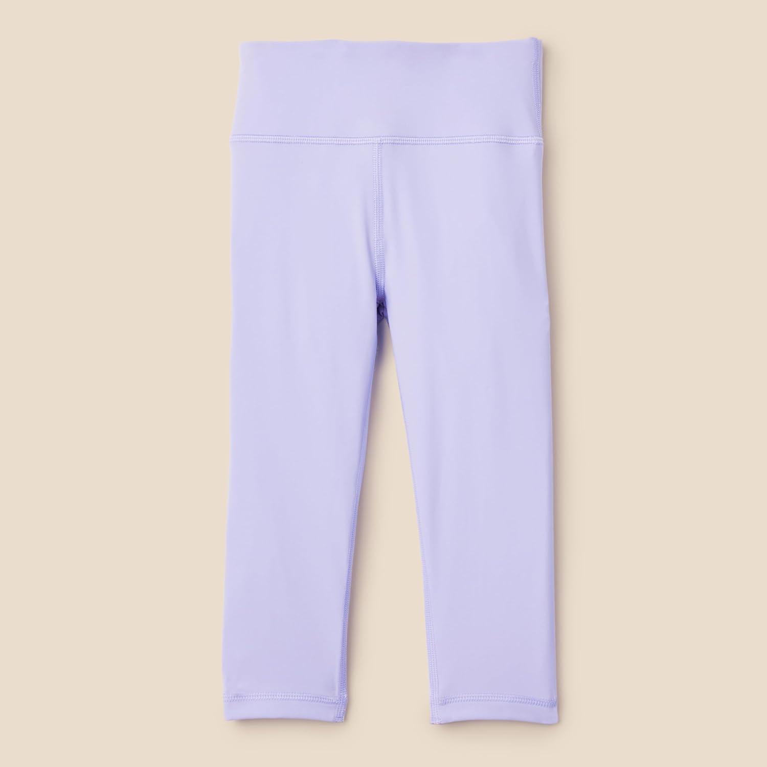 imageAmazon Essentials Girls Total Train Dance Workout High Waist Capri Athletic LeggingsLavender