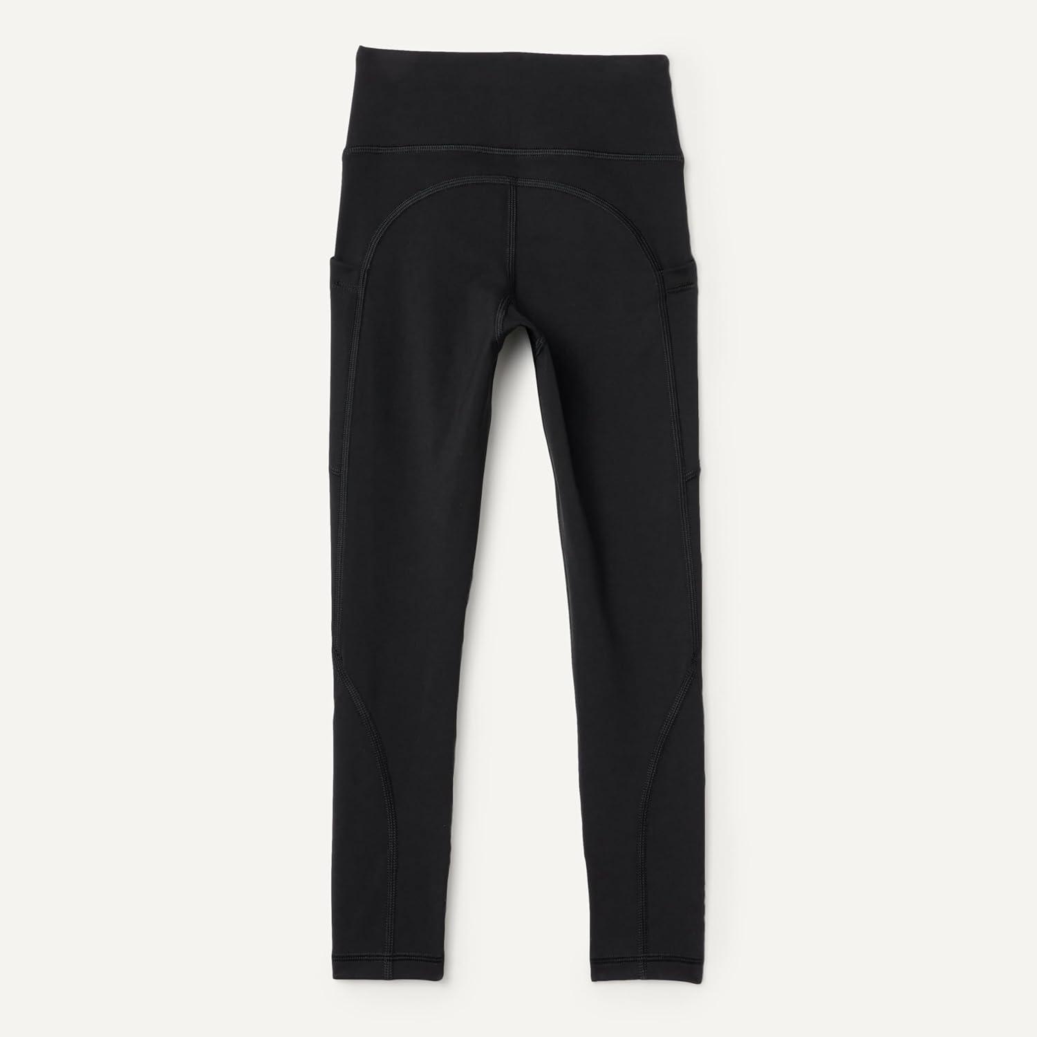 imageAmazon Essentials Girls Total Train Dance Workout High Waist Full Length Athletic Leggings with PocketsBlack