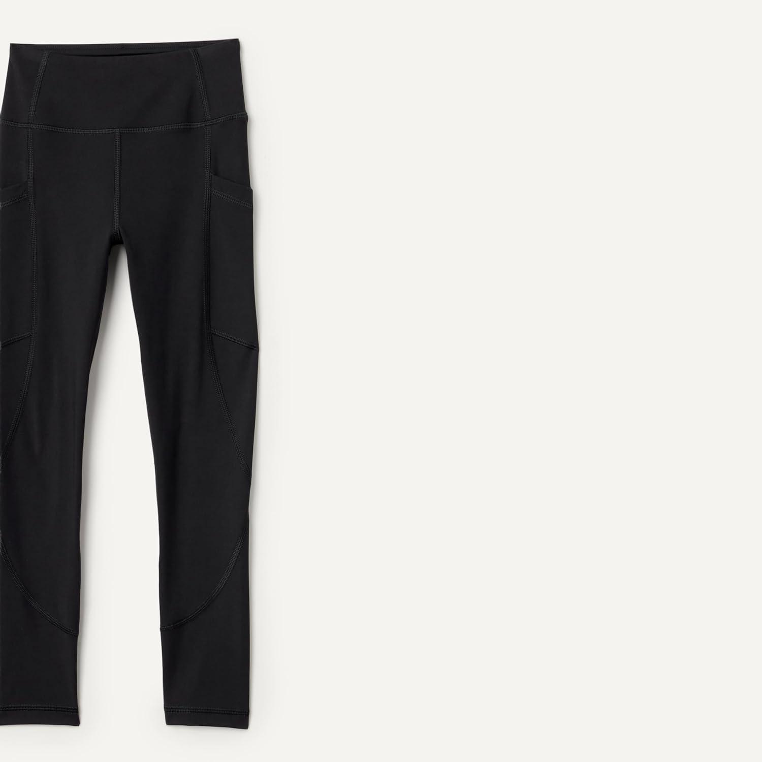 imageAmazon Essentials Girls Total Train Dance Workout High Waist Full Length Athletic Leggings with PocketsBlack