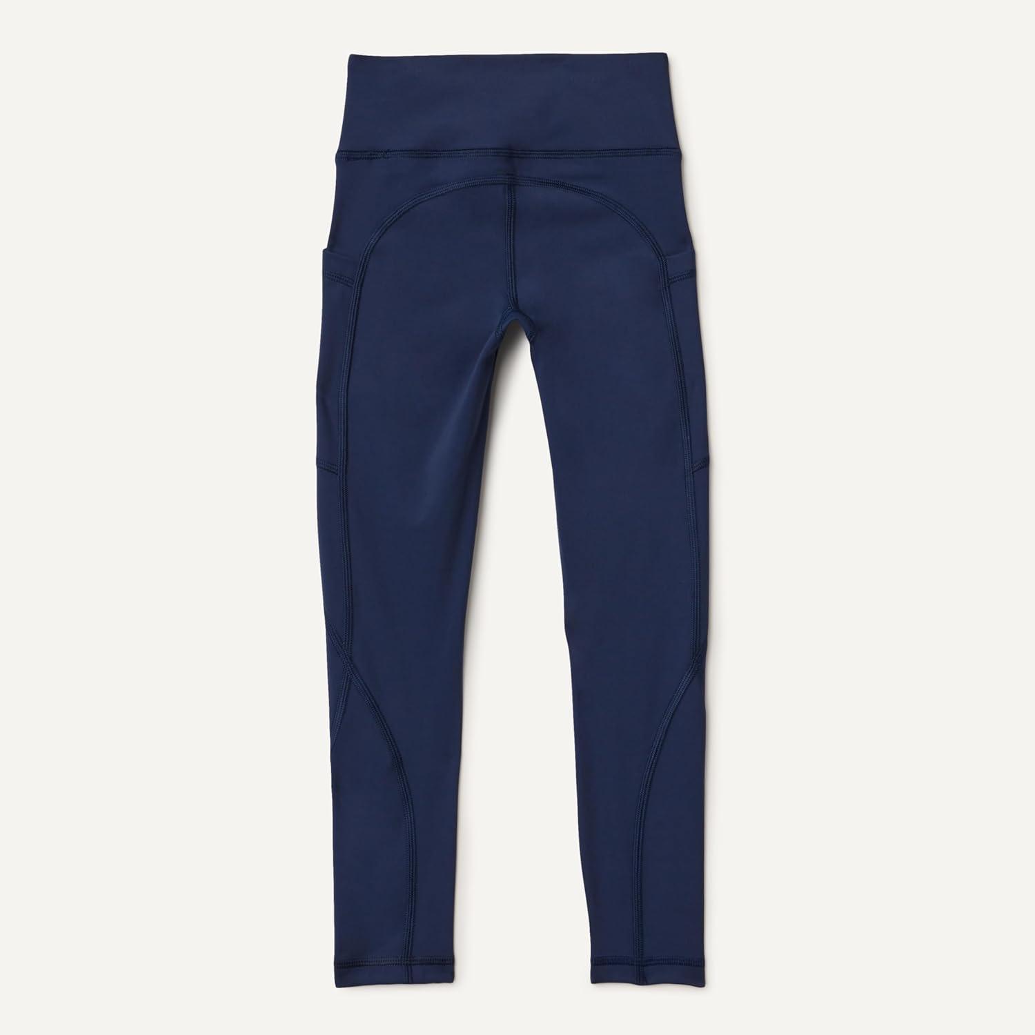 imageAmazon Essentials Girls Total Train Dance Workout High Waist Full Length Athletic Leggings with PocketsNavy