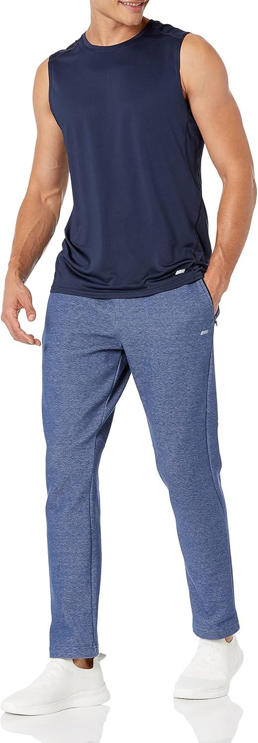 imageAmazon Essentials Mens Active Quick Dry Tech Stretch Lightweight Sleeveless Muscle Shirt MultipacksDark Blue