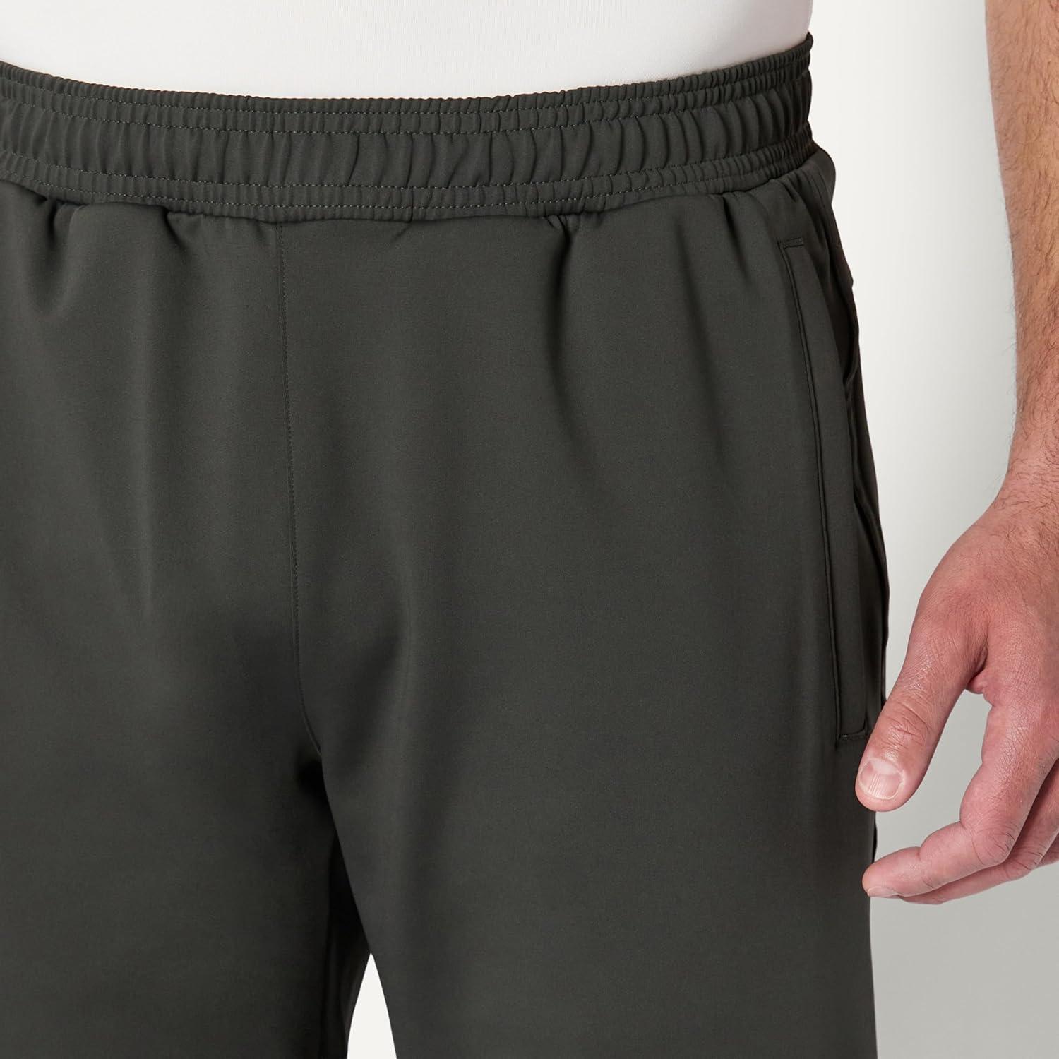 imageAmazon Essentials Mens Athletic Performance Stretch Knit Gym Ankle Length Tapered Training PantCharcoal