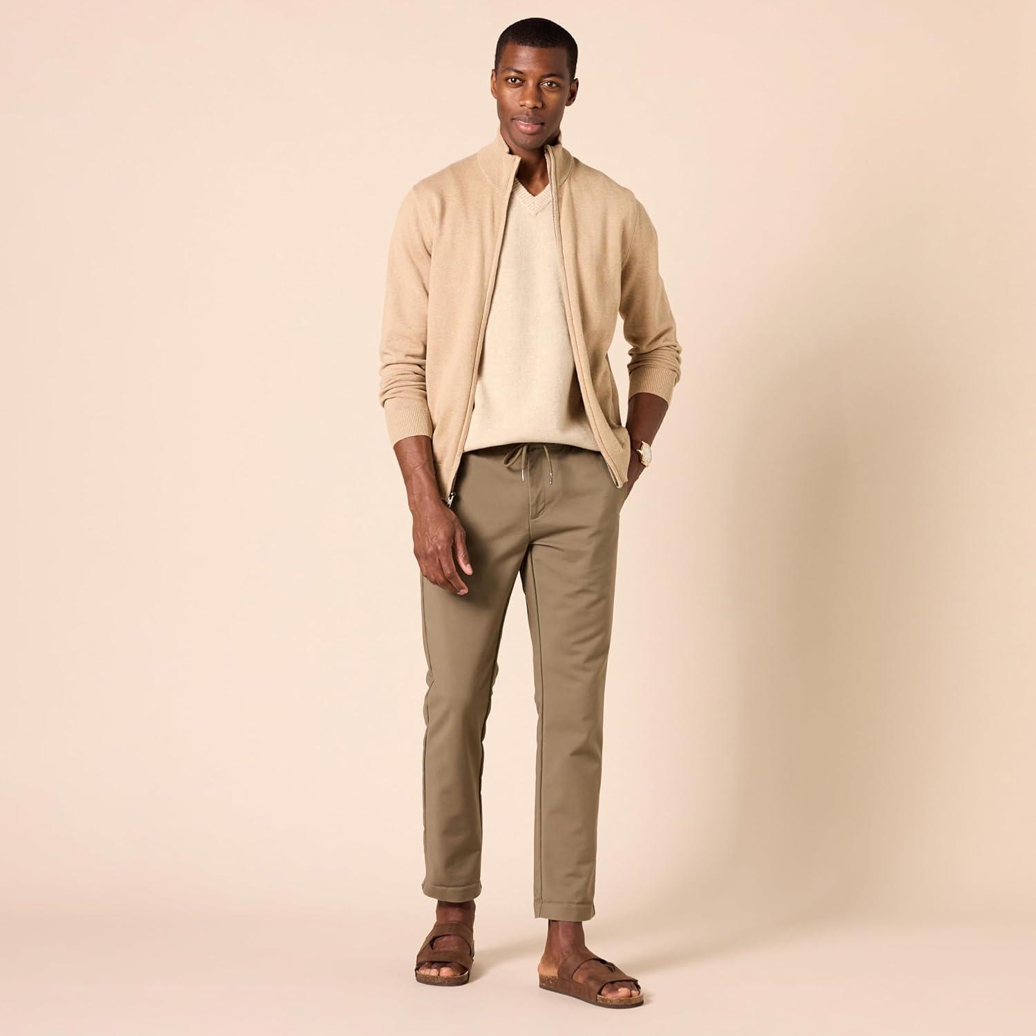 imageAmazon Essentials Mens Lambs Wool Sweater Vest Previously GoodthreadsOatmeal Heather