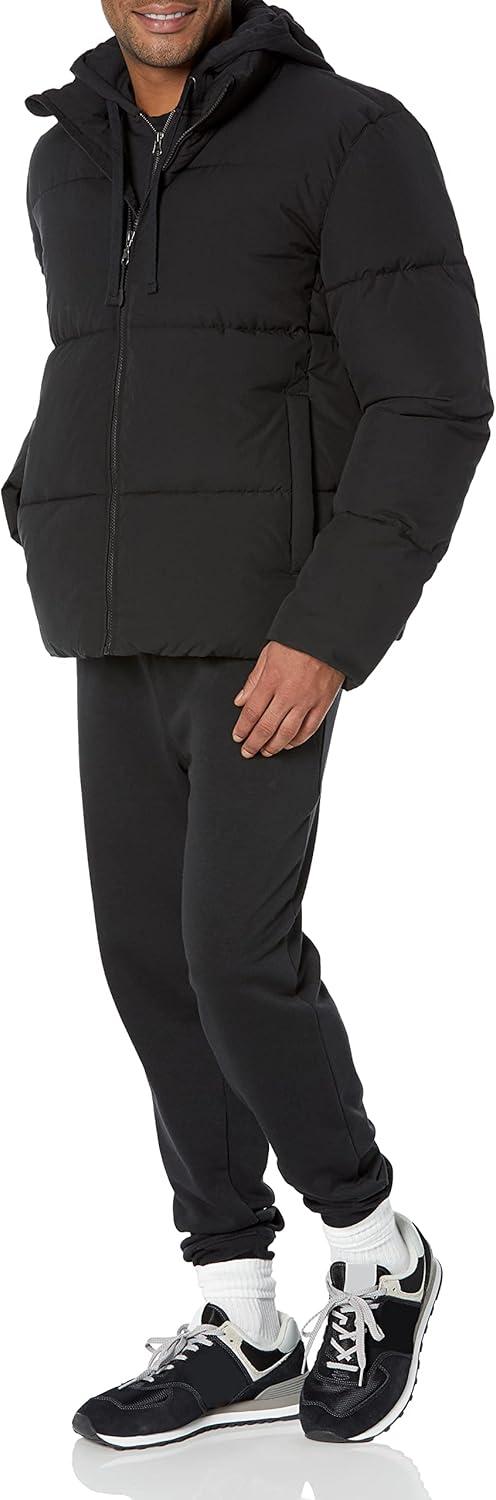 imageAmazon Essentials Mens Mock Neck Heavyweight Puffer Coat Available in Big ampamp TallBlack