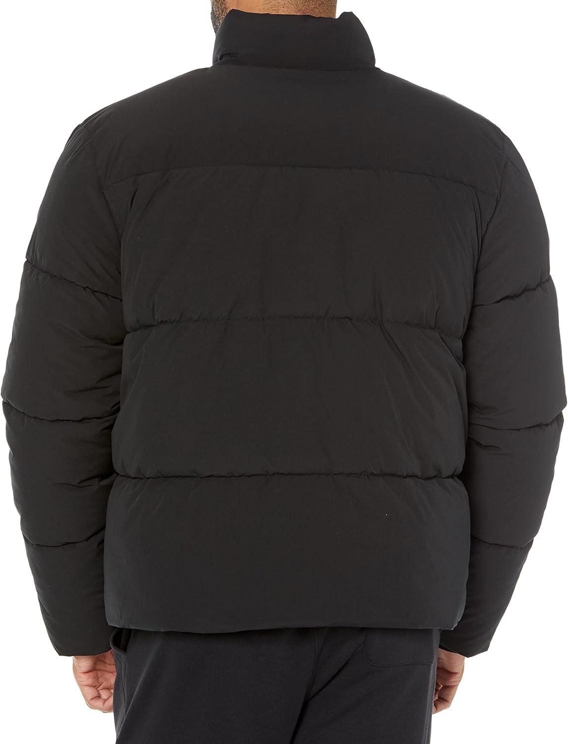 imageAmazon Essentials Mens Mock Neck Heavyweight Puffer Coat Available in Big ampamp TallBlack