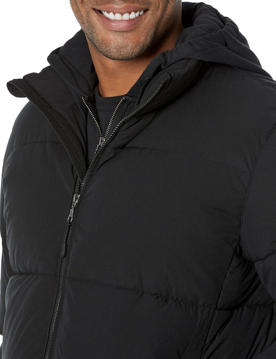 imageAmazon Essentials Mens Mock Neck Heavyweight Puffer Coat Available in Big ampamp TallBlack