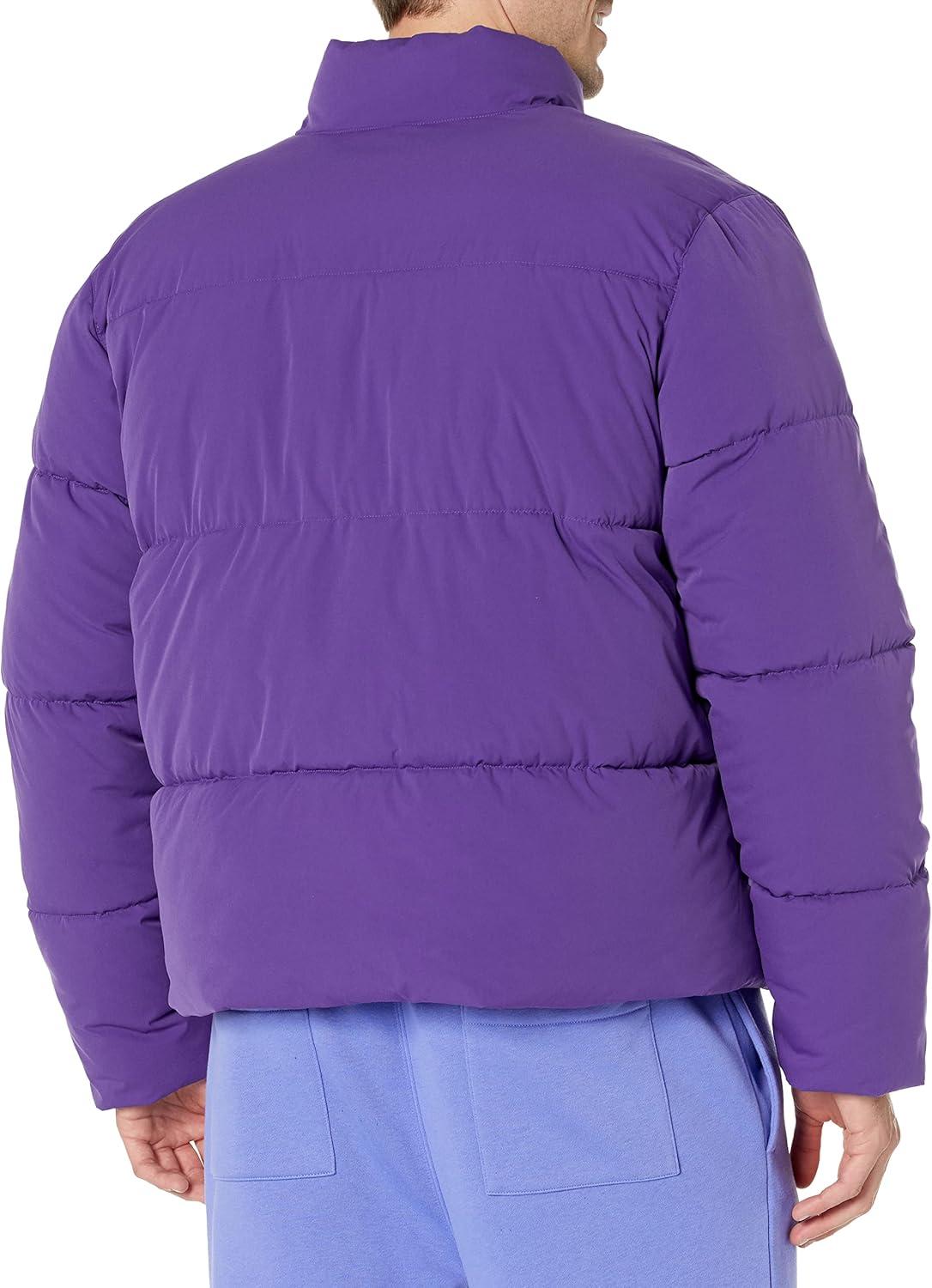 imageAmazon Essentials Mens Mock Neck Heavyweight Puffer Coat Available in Big ampamp TallPurple