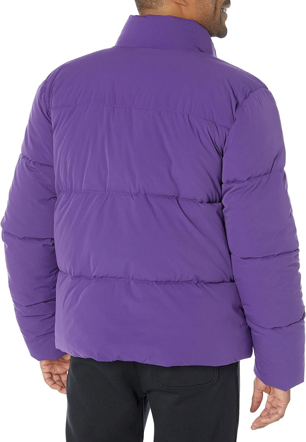 imageAmazon Essentials Mens Mock Neck Heavyweight Puffer Coat Available in Big ampamp TallPurple
