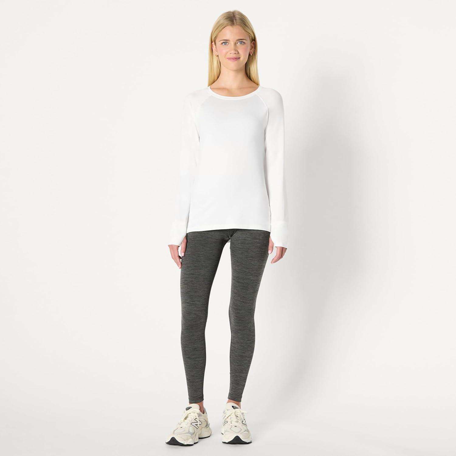imageAmazon Essentials Womens Active Quick Dry Tech Stretch Lightweight LongSleeve TShirt Available in Plus SizeWhite