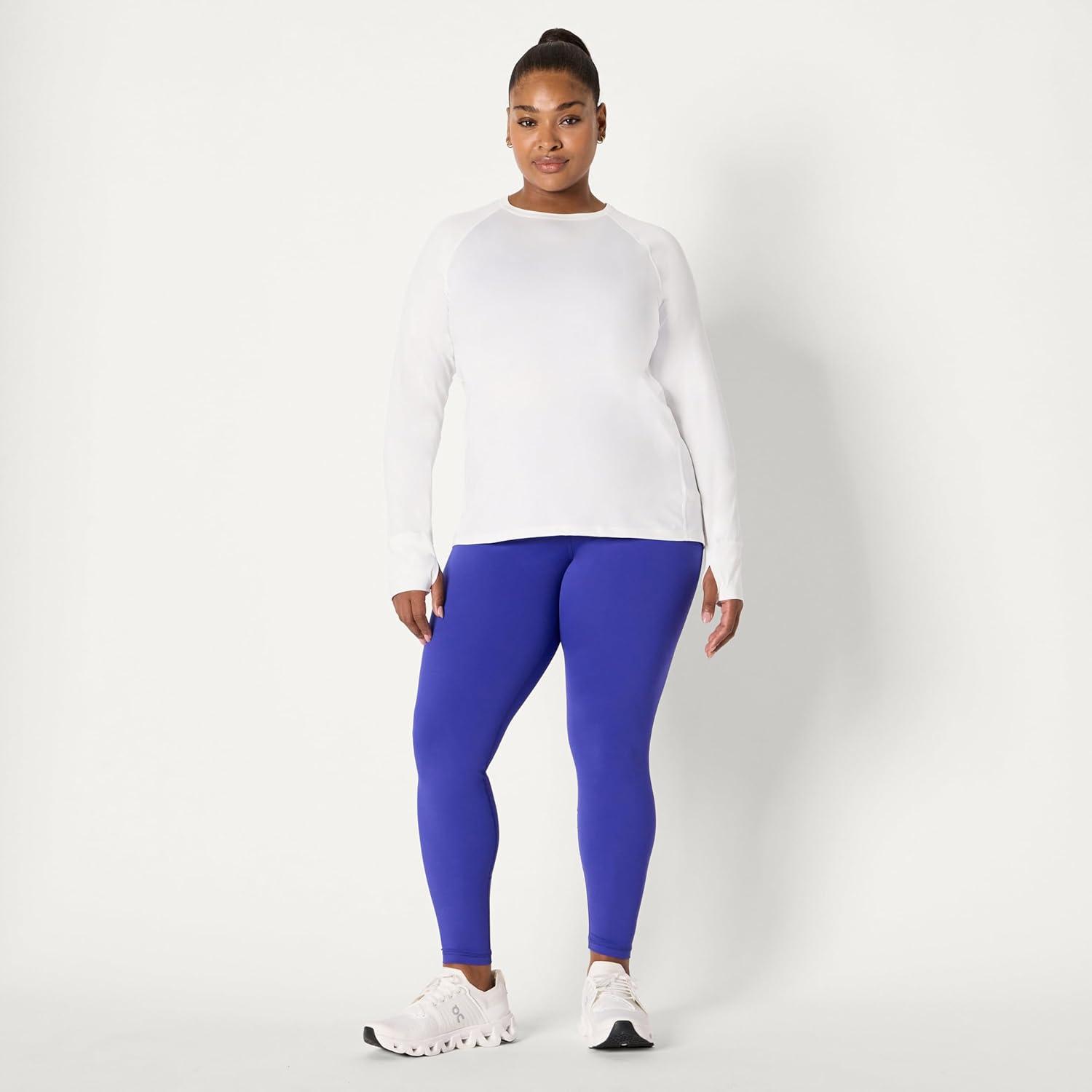 imageAmazon Essentials Womens Active Quick Dry Tech Stretch Lightweight LongSleeve TShirt Available in Plus SizeWhite