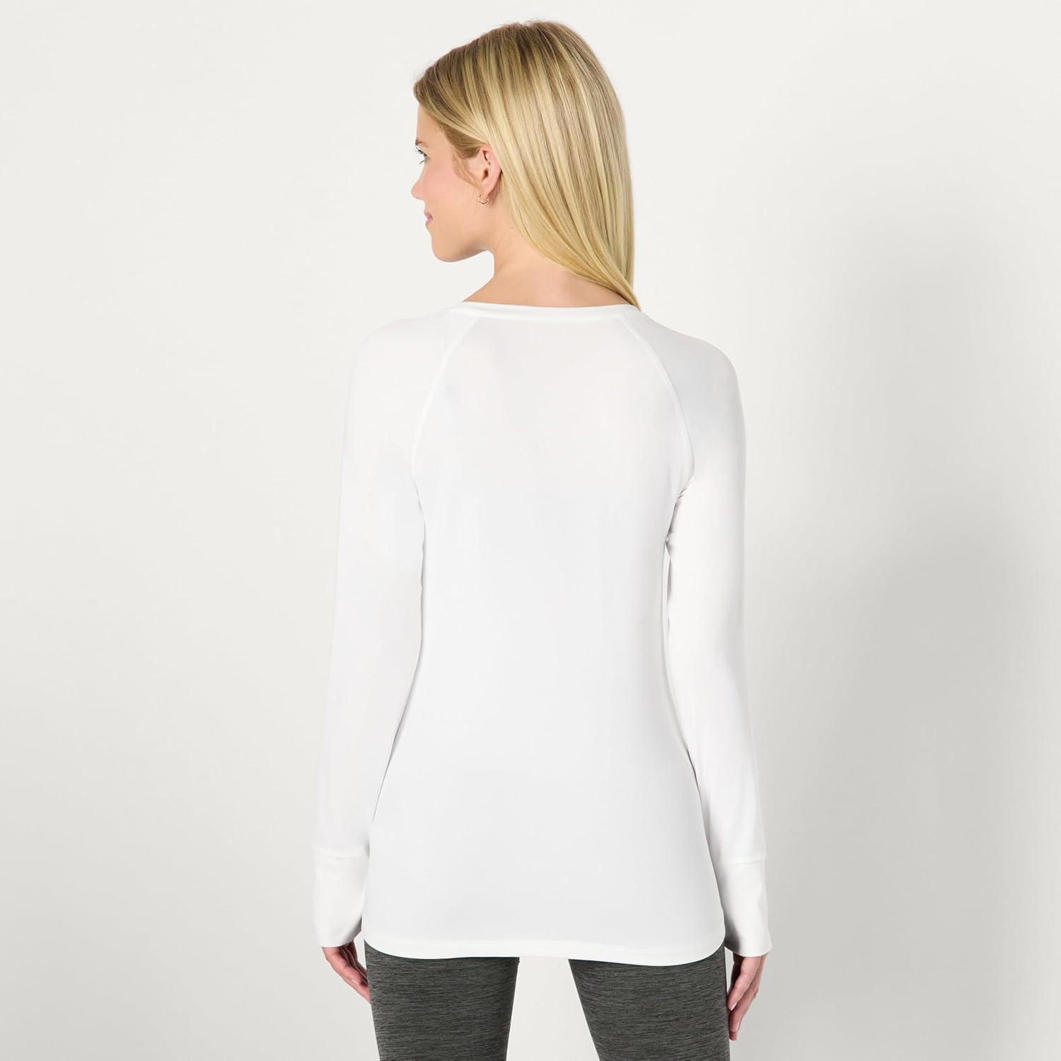 imageAmazon Essentials Womens Active Quick Dry Tech Stretch Lightweight LongSleeve TShirt Available in Plus SizeWhite
