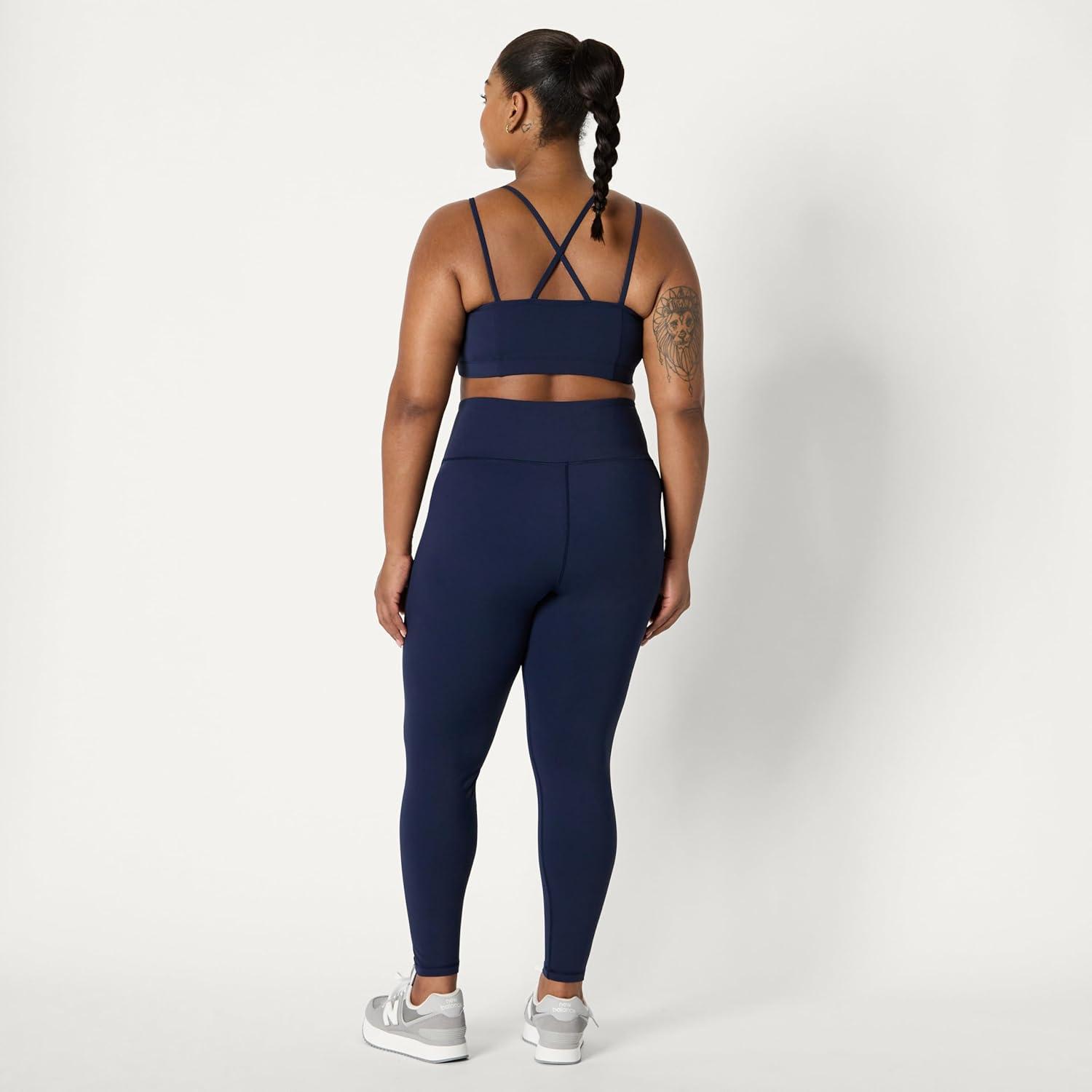 imageAmazon Essentials Womens Active Total Train High Waist 275quot Inseam Full Length Gym Workout LeggingsNavy