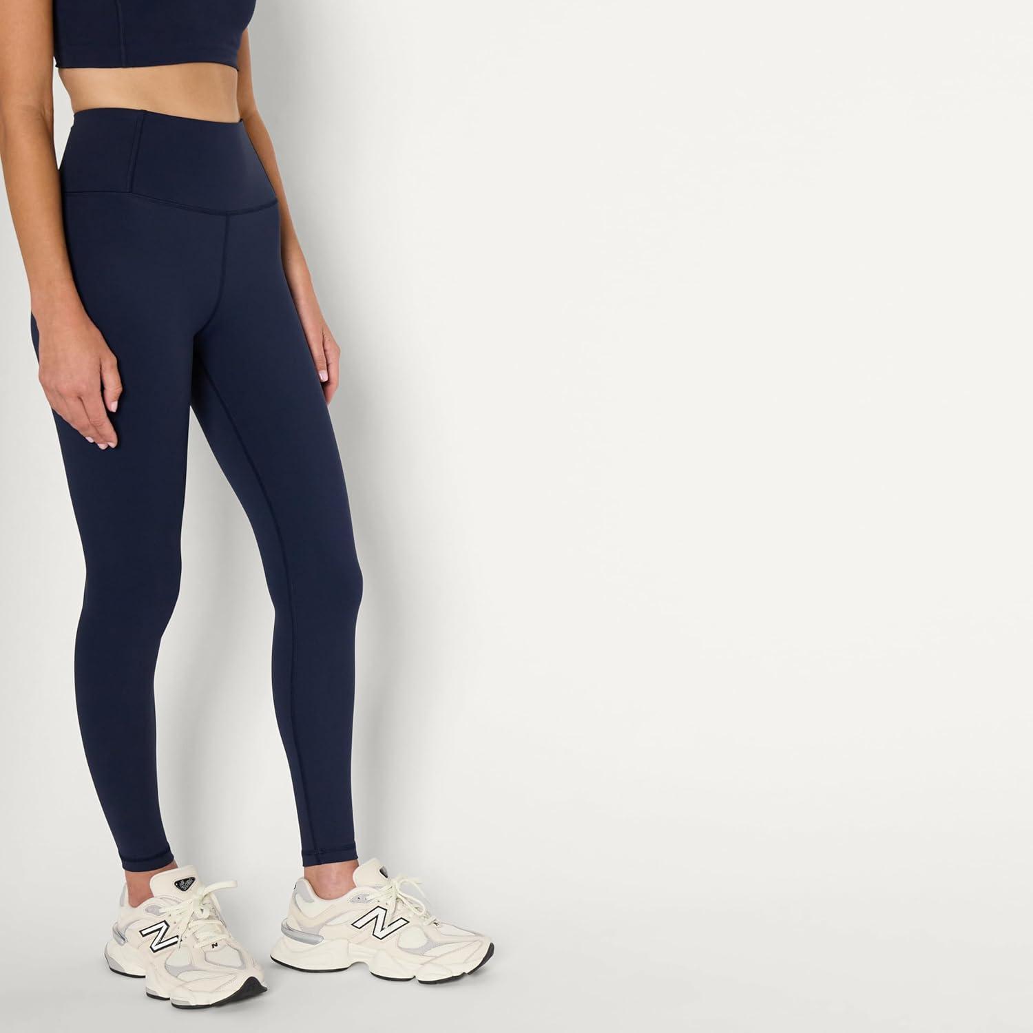 imageAmazon Essentials Womens Active Total Train High Waist 275quot Inseam Full Length Gym Workout LeggingsNavy