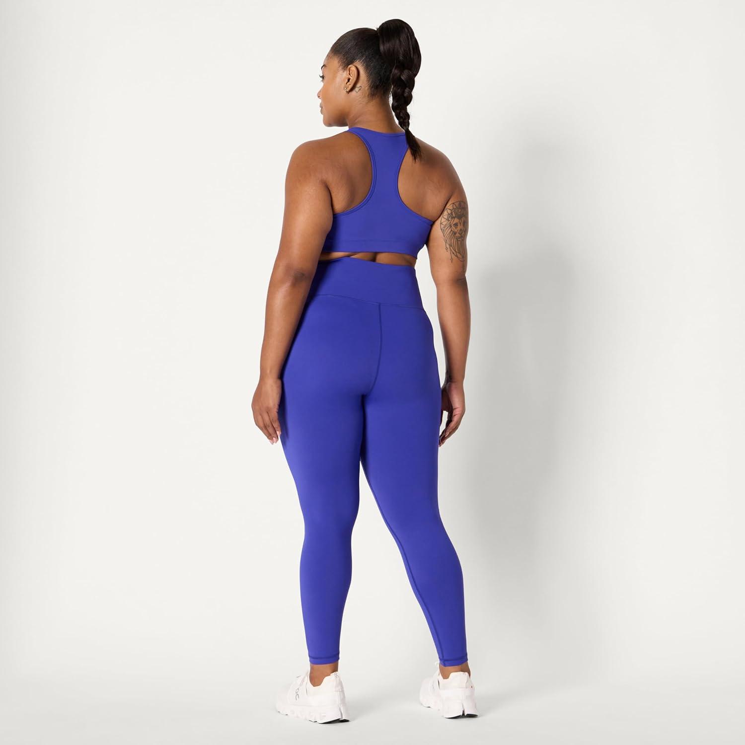 imageAmazon Essentials Womens Active Total Train High Waist 275quot Inseam Full Length Gym Workout LeggingsRoyal Blue