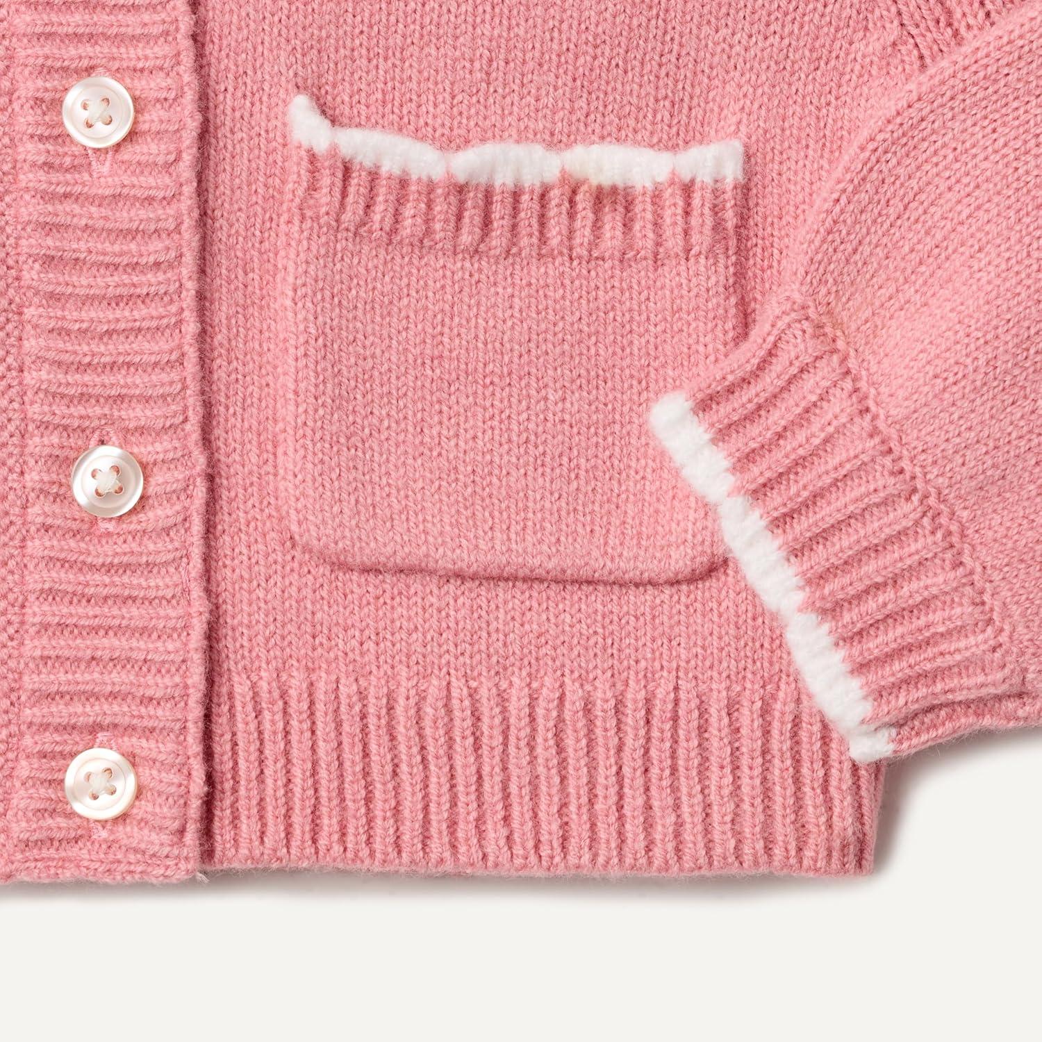 imageAmazon Essentials x Sofia Grainge Babies Toddlers and Girls Cardigan SweaterBlush