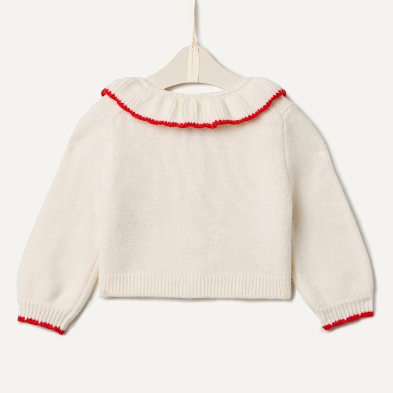 imageAmazon Essentials x Sofia Grainge Babies Toddlers and Girls Cardigan SweaterIvory