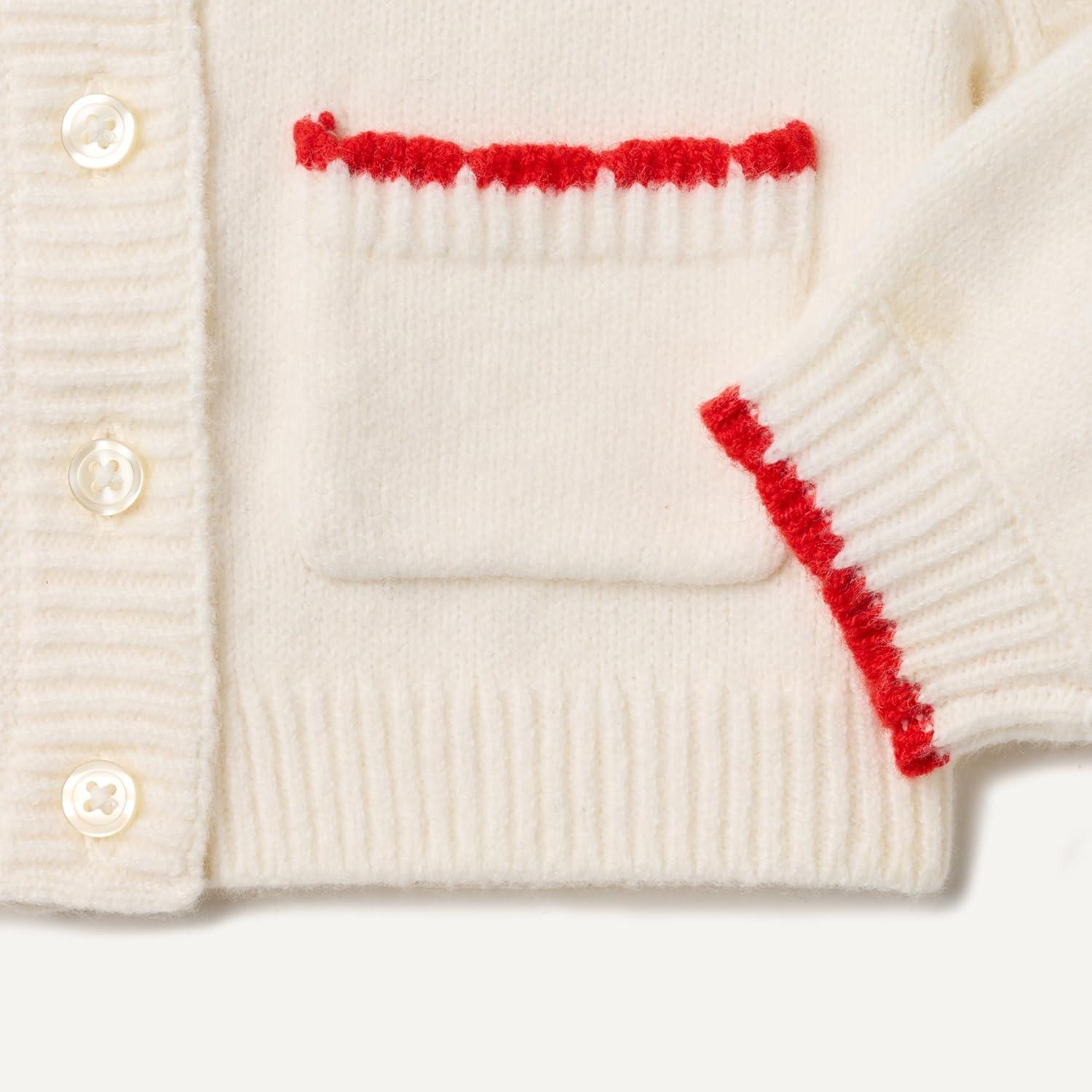 imageAmazon Essentials x Sofia Grainge Babies Toddlers and Girls Cardigan SweaterIvory