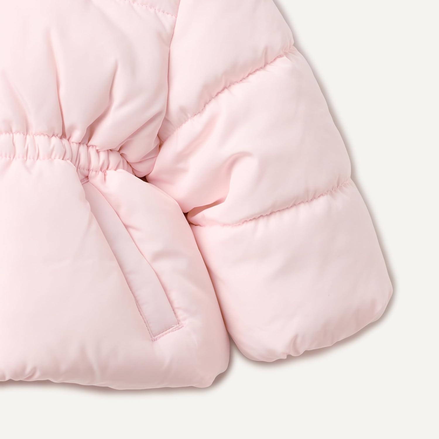 imageAmazon Essentials x Sofia Grainge Girls WaterResistant Hooded Puffer JacketPale Pink