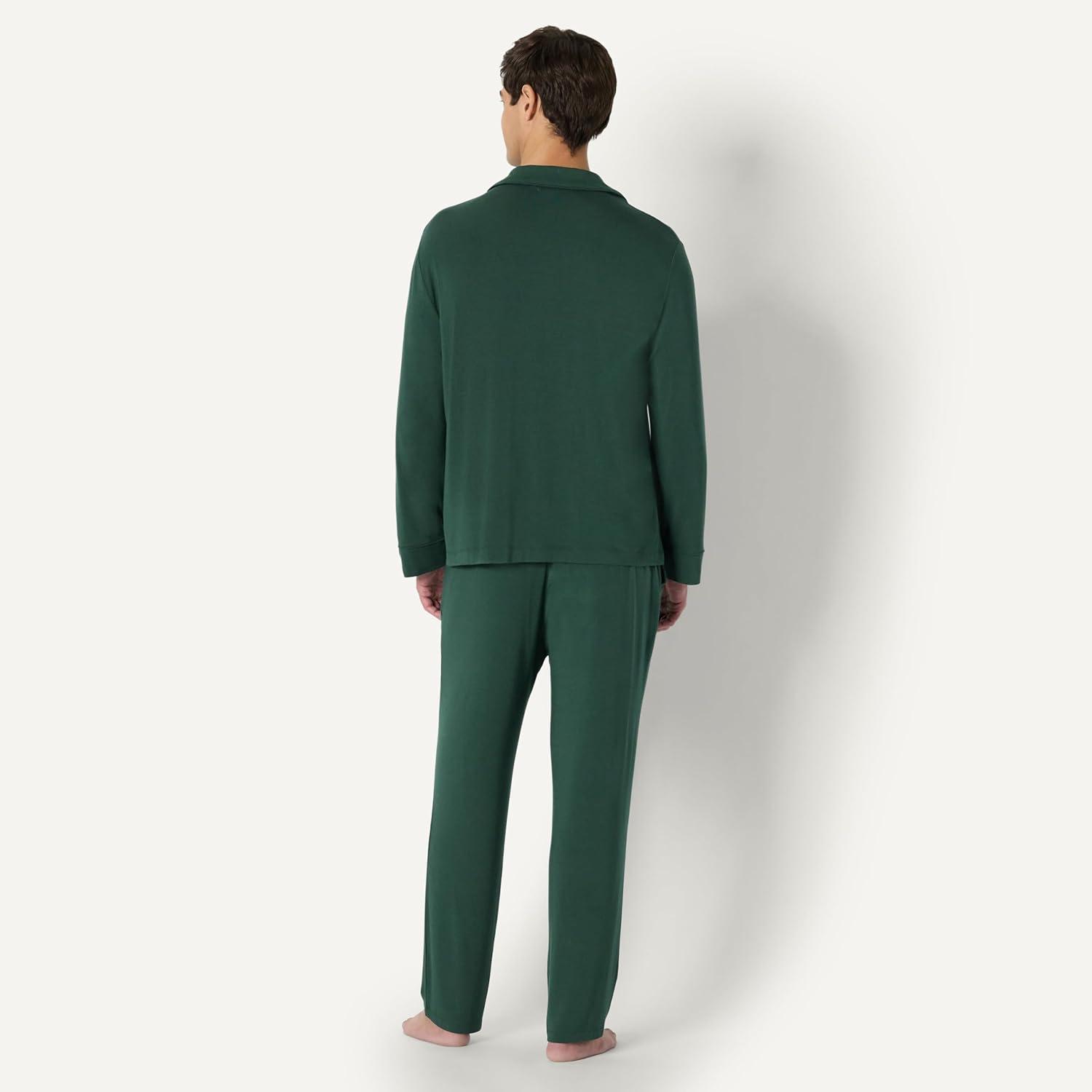 imageAmazon Essentials x Sofia Grainge Mens Pajama SetDark Green