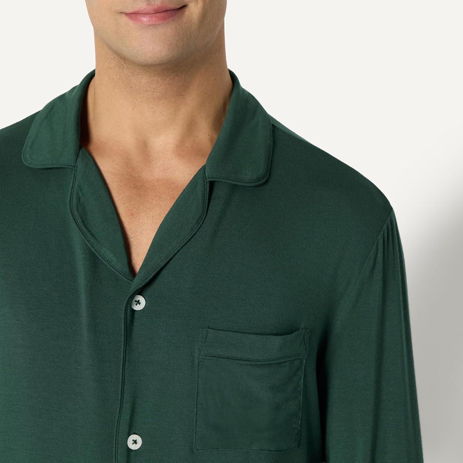 imageAmazon Essentials x Sofia Grainge Mens Pajama SetDark Green